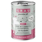 Økonomipakke GRAU 24 x 400 g - Biff med gulrot og potet