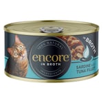 Encore Cat in Broth konserver i buljong 16 x 70 g - Sardiner med tonfiskfilé