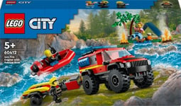 LEGO City Fire 60412  - 4x4 Brandbil med räddningsbåt