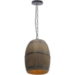 Suspension, rétro bois tonneau de vin pendentif lampe bar restaurant café suspension lumière industrielle plafonnier pour bar café Living Dining