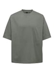 ONLY & SONS Men's Onsmillenium Ovz SS Tee Noos T-Shirt, Castor Gray, XS