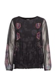 Desigual Ts Andora Blus Långärmad Multi/mönstrad [Color: NEGRO ][Sex: Women ][Sizes: XS,S ]