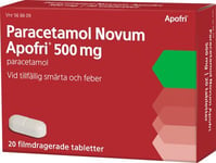 Paracetamol Novum Apofri, filmdragerad tablett 500 mg 20 tablett(er)