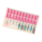 10pcs Nail Art Grinding Head Dead Skin Removal Nail Drill Bits Sanding Polis TOU