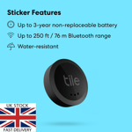 Tile Sticker 2022 Bluetooth Item Finder1 Pack 45M Finding Range Alexa/Google