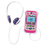 VTech - Baladeur Magic Light Rose, Baladeur Musical Enfant avec Casque Audio, Écran Rétroéclairé, Effets Lumineux, Musiques et Jeux Éducatifs, Cadeau Enfant de 3 Ans à 6 Ans - Contenu en Français