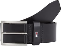 Tommy Hilfiger Ceinture Homme Hampton 4.0 Ceinture Cuir, Noir (Black), 80