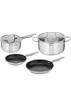 VIRTUOSO Lot 4 pcs Poeles Casserole Faitout E491S474