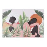 DKD Home Decor African Picture (50 x 1.8 x 70 cm) (2 Pieces) (Reference: S3018169)