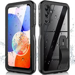 for Samsung Galaxy A14 5G Phone Case, Waterproof Case with Built-in Screen Protector, Full Body Dustproof Shockproof Rugged Heavy Duty Protection Case with Cell Phone Ring Holder for Samsung A14 5G