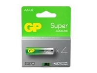 Batteri Gp Super Alkaline Aa 4-Pak,10 Pk X 4 Stk/Bk - (40 Stk.)