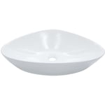 Lavabo, Vasque de luxe, Evier, Bac à laver 58, 5 x 39 x 14 cm céramique blanc pwfn34800 MaisonChic