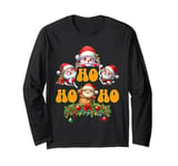 Christmas Costume Kids HO HO HO Funny Kids Santa Long Sleeve T-Shirt