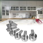 7Pcs/Set Stainless Steel Measuring Cup Measuring Spoon With Scale Baking Tool