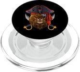 Costume de lion pirate Jolly Roger pour Halloween PopSockets PopGrip pour MagSafe