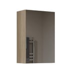 TONNI - Armoire de toilette murale 1 porte - Meuble Salle De Bain avec miroir - 40x22x60 cm - Rangement