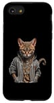 Coque pour iPhone SE (2020) / 7 / 8 Orange Bengale Chat Voyou Chat Gangster Chat Gangster Life