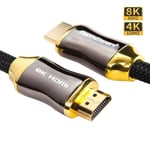 Cable hdmi 2.1 8K 4K 120Hz UHD HDR eArc 50cm 48Gb/sec. TechExpert