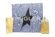 MUGLER ALIEN GODDESS GIFT SET 60ML REFILLABLE EDP + 10ML EDP + 50ML BODY LOTION