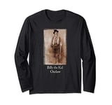 Original Sepia Tin Type of Billy the Kid Captioned Outlaw Long Sleeve T-Shirt