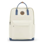 HYC00 Sac à Dos Décontracté sac à dos d'école de randonnée pour ordinateur portable tablette ordinateur portable MacBook 18 pouces, sac à dos décontracté pour dames sac à dos d'école,Beige Avec Bleu