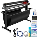 Vevor Plotter de Decoupe Vinyle 1350 mm Traceur de Coupe Vinyle, Machine de Decoupe Vinyle avec Logiciel Signcut, 95 w Coupeur Vinyle Efficace Precis