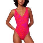 Triumph Flex Smart Summer 08 Padded Cup Swimsuit Rosa Mønster Fit Smart 3 Dame