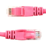 0.5m Pink Cat6 RJ45 LAN CABLE PC Console Modem Router Wire FAST GIGABIT Lead UK