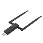 USB 3.0 WiFi6E AX5400M WiFi-sovitin 802.11AX Triple Band 6GHz 5GHz 2.4GHz Dual 6dBi Antenni Langaton verkkosovitin