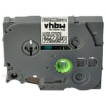 Cassette à ruban compatible avec Brother PT H105WB H105WN H107B Noir transparent