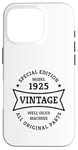 Coque pour iPhone 16 Pro Vintage 100e anniversaire Né en 1925 Vintage 100 ans Cadeau