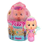 CRY BABIES MAGIC TEARS Tropical Shiny Shells Sia | Collectible doll that cries Foamy tears with 8 Accessories - Toy for Girls and Boys +3 Years