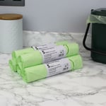 5 Litre x 250 Compostable Tie Handle Caddy Liners-Food Waste Bin Bags-EN13232