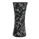 London Boutique Vase décoratif en mosaïque Scintillant pour Cadeau (Rose Noire Cylindre)