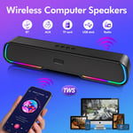 Wireless TV Sound Bar Speaker Powerful Home Theater Subwoofer With Bluetooth UK