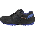 Geox Garçon J New Savage Boy B A Chaussures, Black/Royal, 30 EU