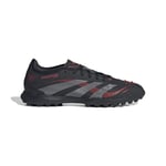 adidas Predator Pro TF Stealth Victory - Svart/Grå/Lucid Red - Turf (TF), storlek 47⅓