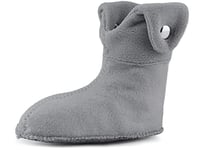 Ladeheid Chaussettes Chauffantes Pour Bottes en Caoutchouc Pour Enfants LA-CA-01 LA-CA-03 LA-CA-04 (Gris, 32/33 EU)