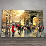 Ceramic Picture Tile Plaque "Arc De Triumph" By MacNeil Studio Boxed 30cm x 20cm