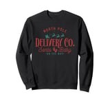 Vintage Funny North Pole Delivery Co Pregnancy Announcement Sweatshirt