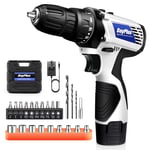 Cordless Drill Driver Kit with Battery,2 in 1 Electric Screwdriver Driver Tool K