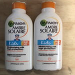 Garnier Ambre Solaire Kids Moisturising Milk High Protection  SPF 30- 200ml X2