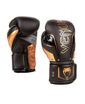 Venum Gants de Boxe Elite Evo Unisex-Adult, Noir/Bronze, 8 Oz