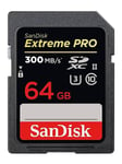 SanDisk Extreme Pro SDXC Class 10 UHS-II Class 3 300MB/s 64GB