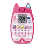 VTech - Gabby et La Maison Magique, Le Smartphone Éducatif, Téléphone Portable Enfant avec Écran Rétroéclairé, 4 Jeux, Oreille de Chat Lumineuse, Cadeau Enfant de 3 Ans à 7 Ans - Contenu en Français