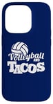 Coque pour iPhone 14 Pro Volleyball et Tacos Spike et Salsa Beach Volleyball Vibes