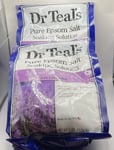 Dr Teal's Epsom Salts Lavender 1.36Kg (Pack Of 2) New 4L