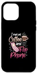 Coque pour iPhone 13 Pro Max Coffee Addict Latte Lovers 90S Téléphone portable vintage à clapet