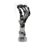 Nemesis Now B1457D5 Terminator Hand Goblet 19cm Silver, Resin w/Stainless Steel Insert