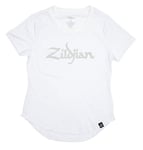 Zildjian Women's Zildjian Womens Logo Tee White Md T shirt, White, M UK